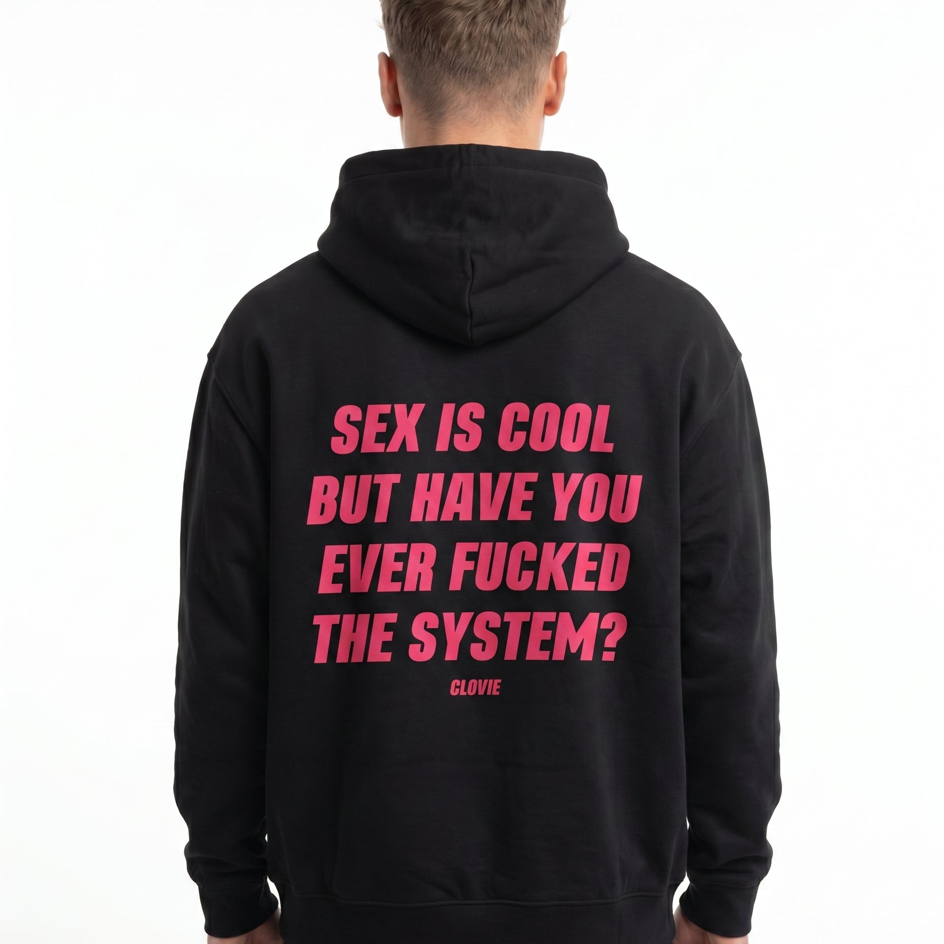 Sex is cool OVS Zip Black - model back print H.A 1:1