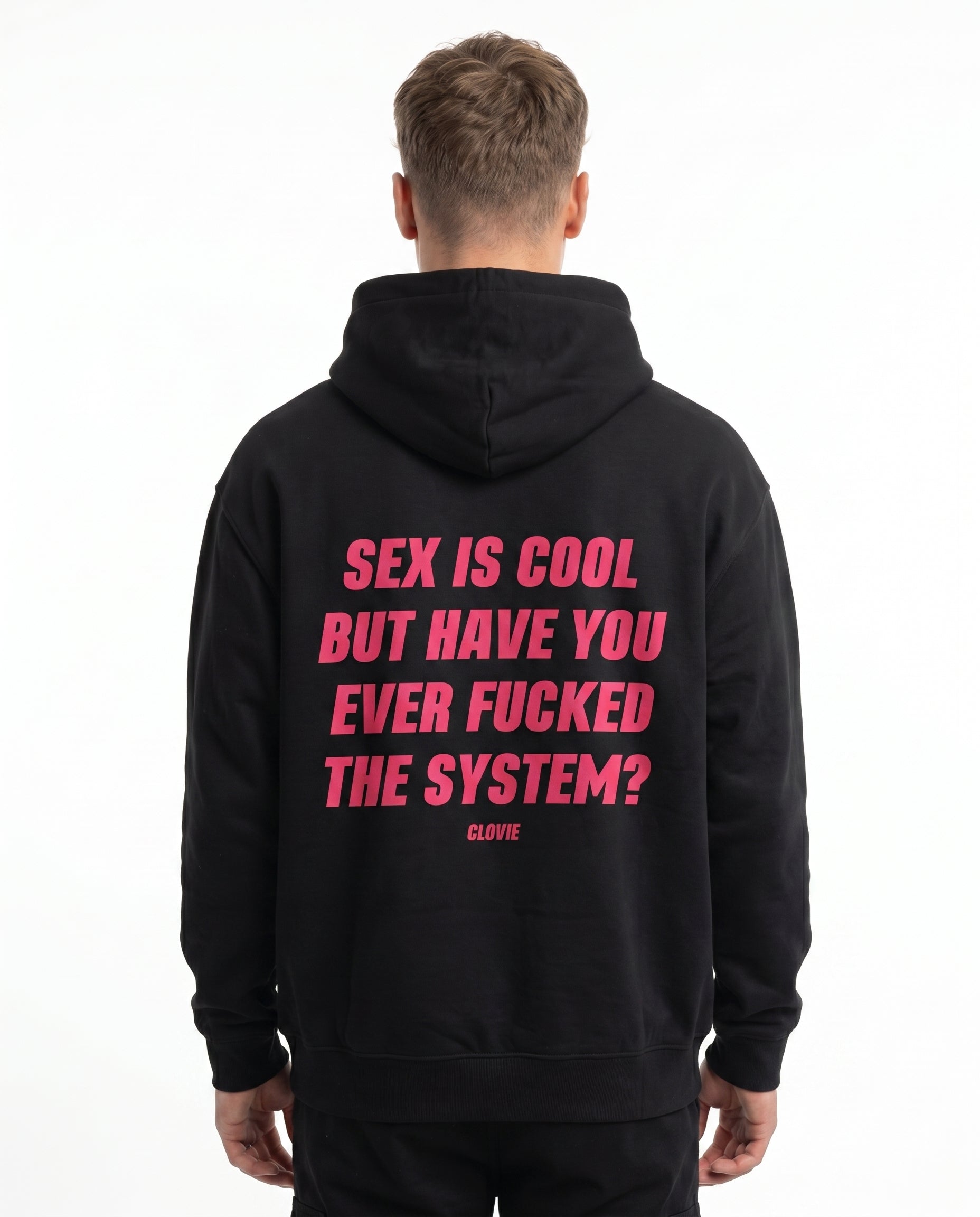 Sex is cool OVS Zip Black - model back print H.A 1:1