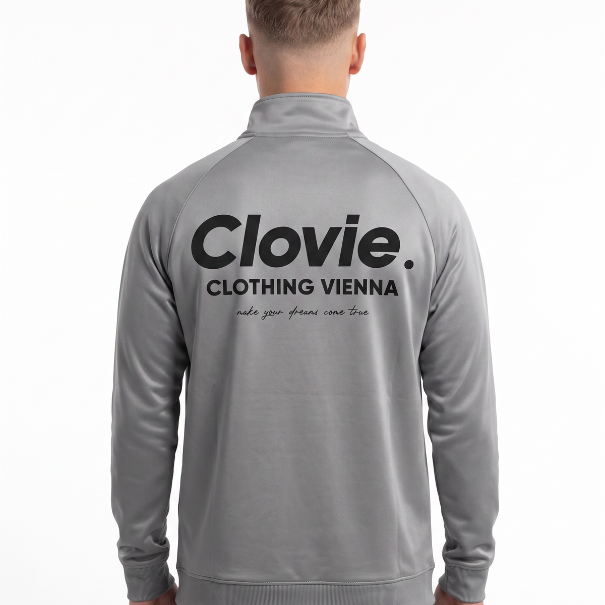 Half-Zip Longsleeve Grey - model back print v3