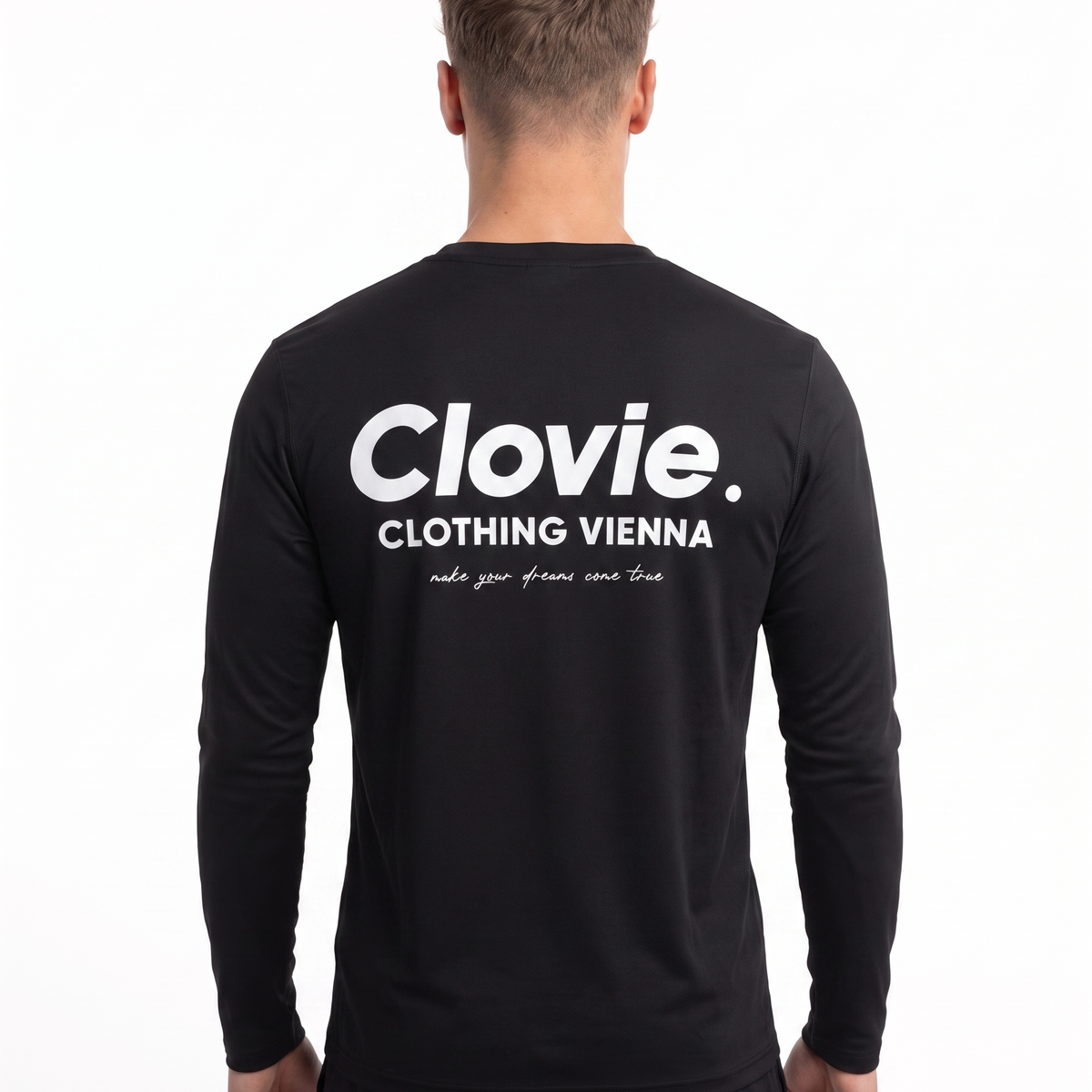 Sport Longsleeve Black - model back print