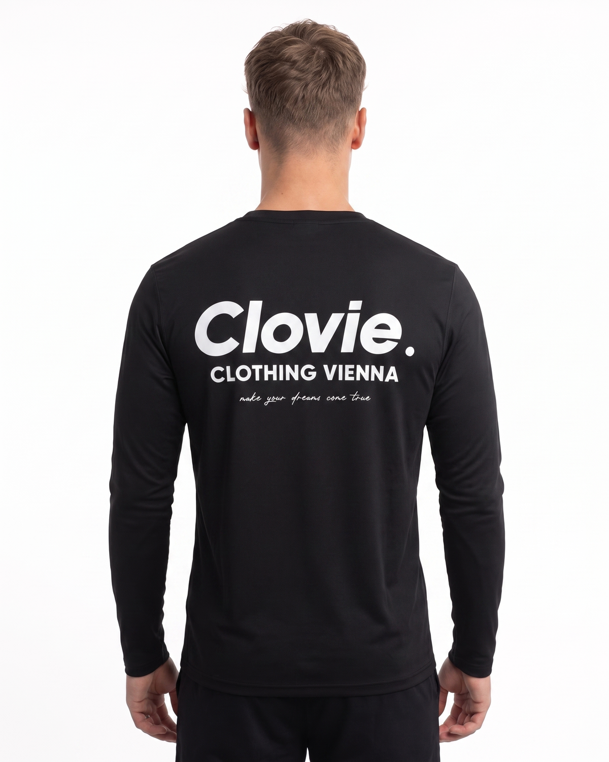 Sport Longsleeve Black - model back print