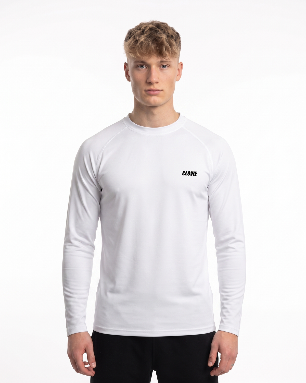 Sport Longsleeve White - model front