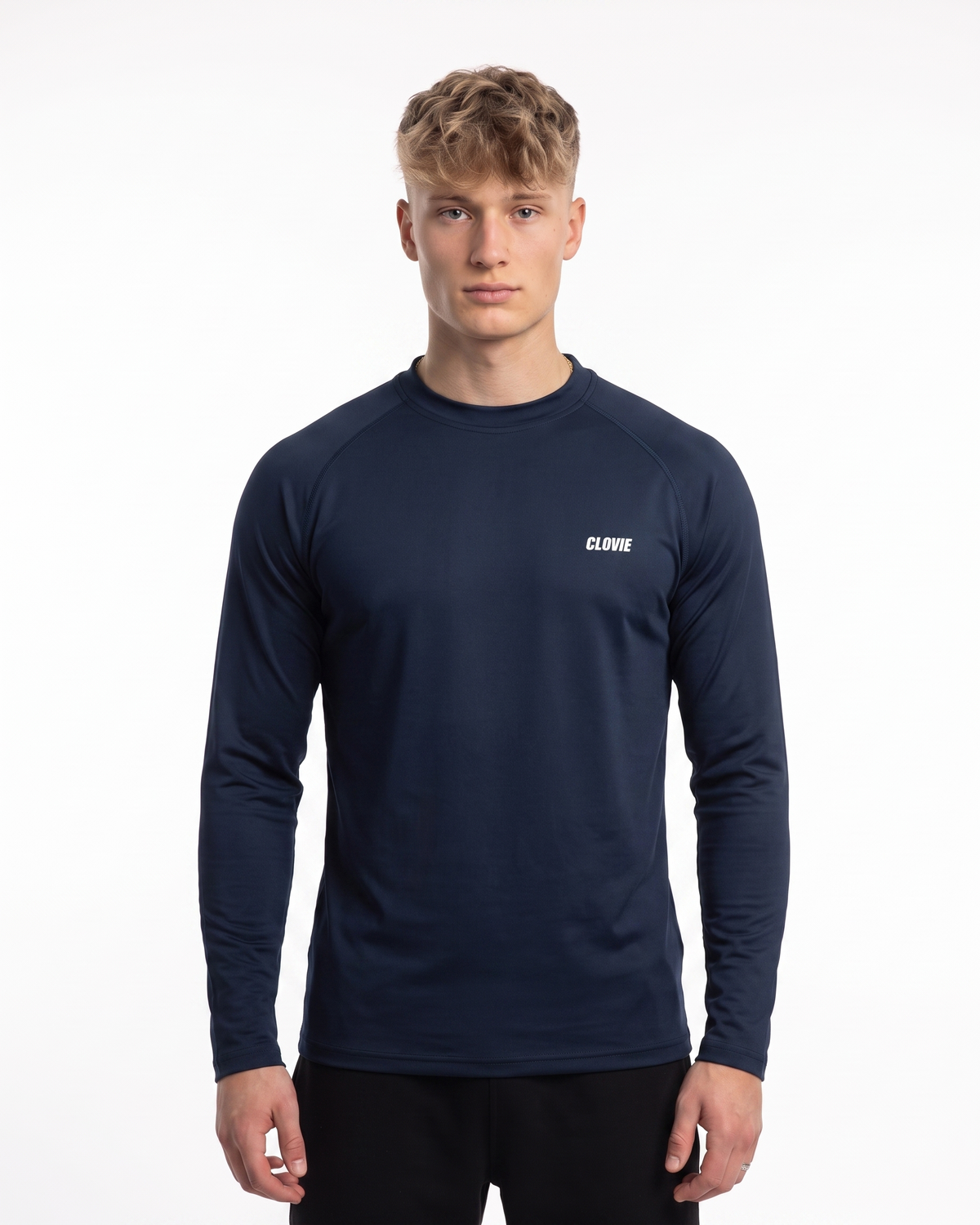 Sport Longsleeve French Navy - model front