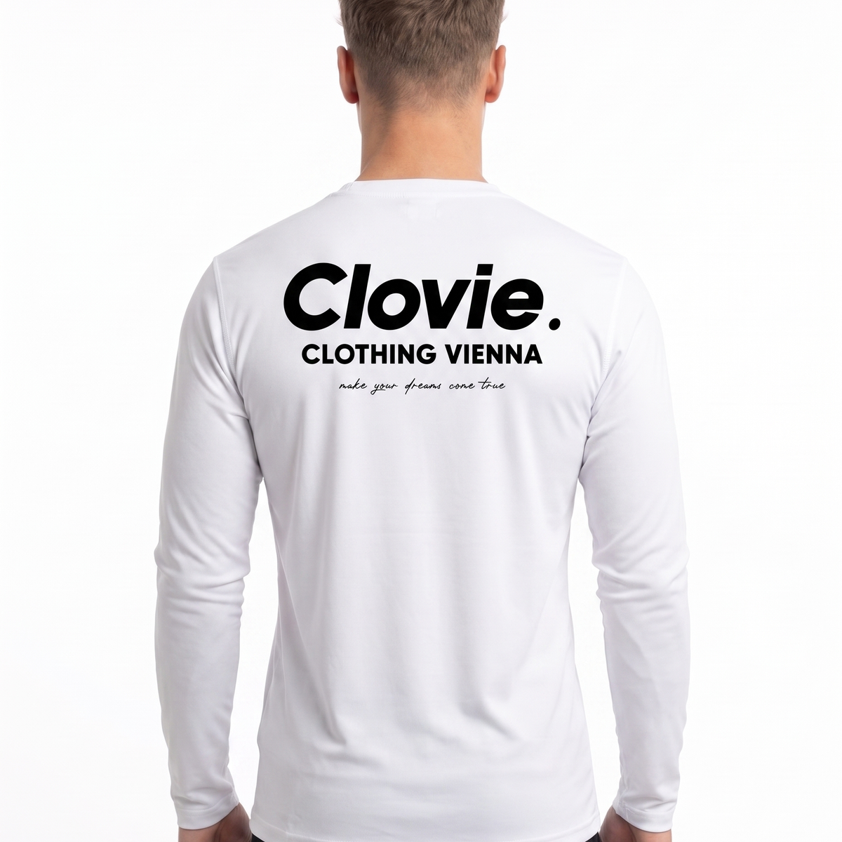 Sport Longsleeve White - model back print