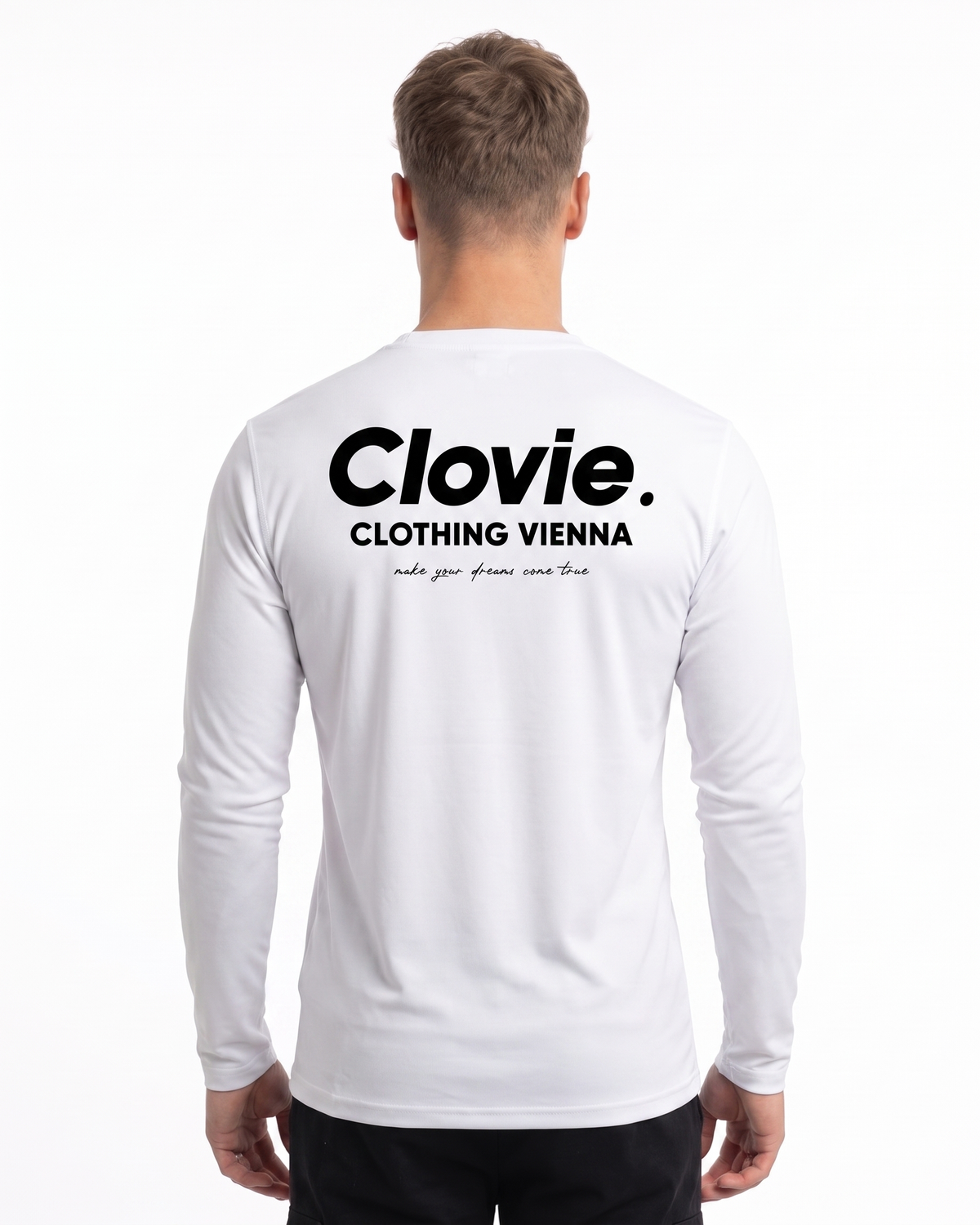 Sport Longsleeve White - model back print