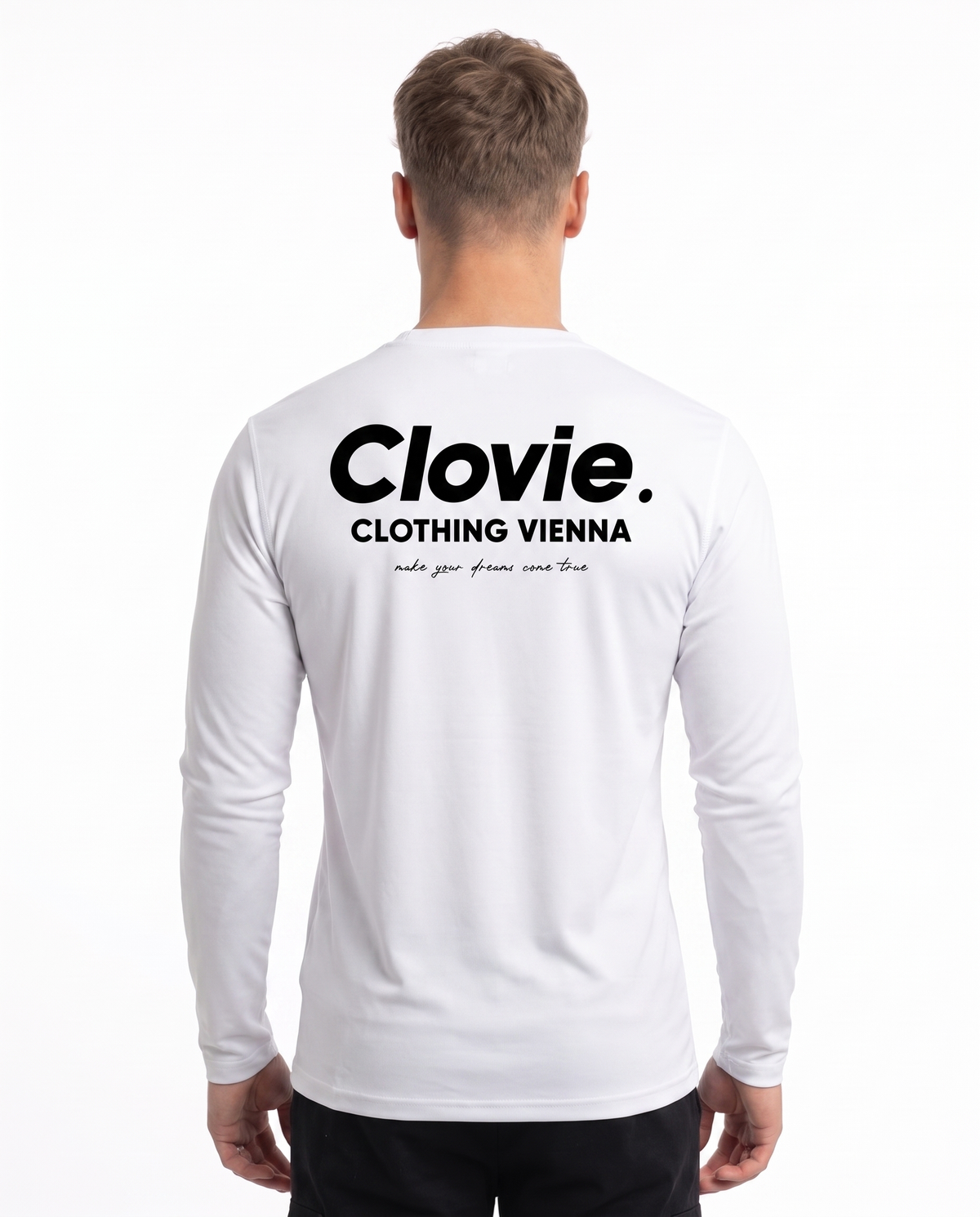 Sport Longsleeve White - model back print
