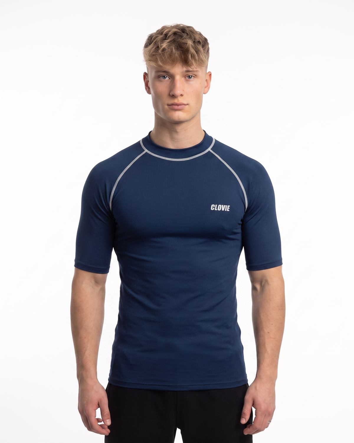 Sport Tee Sporty Navy - model front (natural)