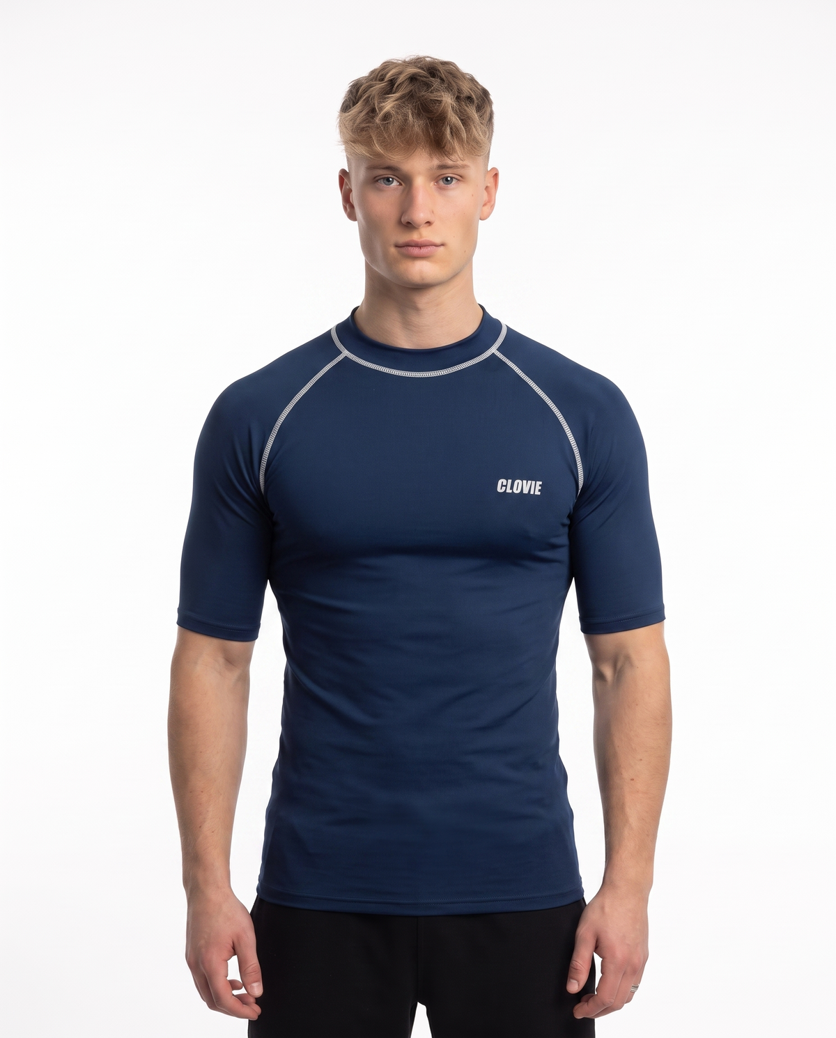 Sport Tee Sporty Navy - model front (natural)