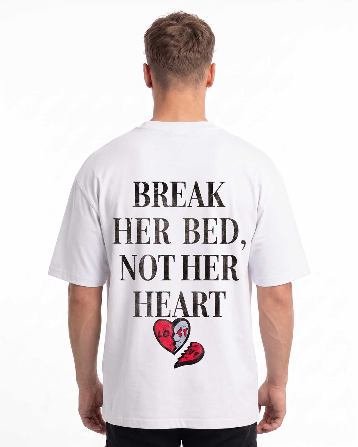 Break her bed OVS Tee White - model back print (edit-ref from Sand)