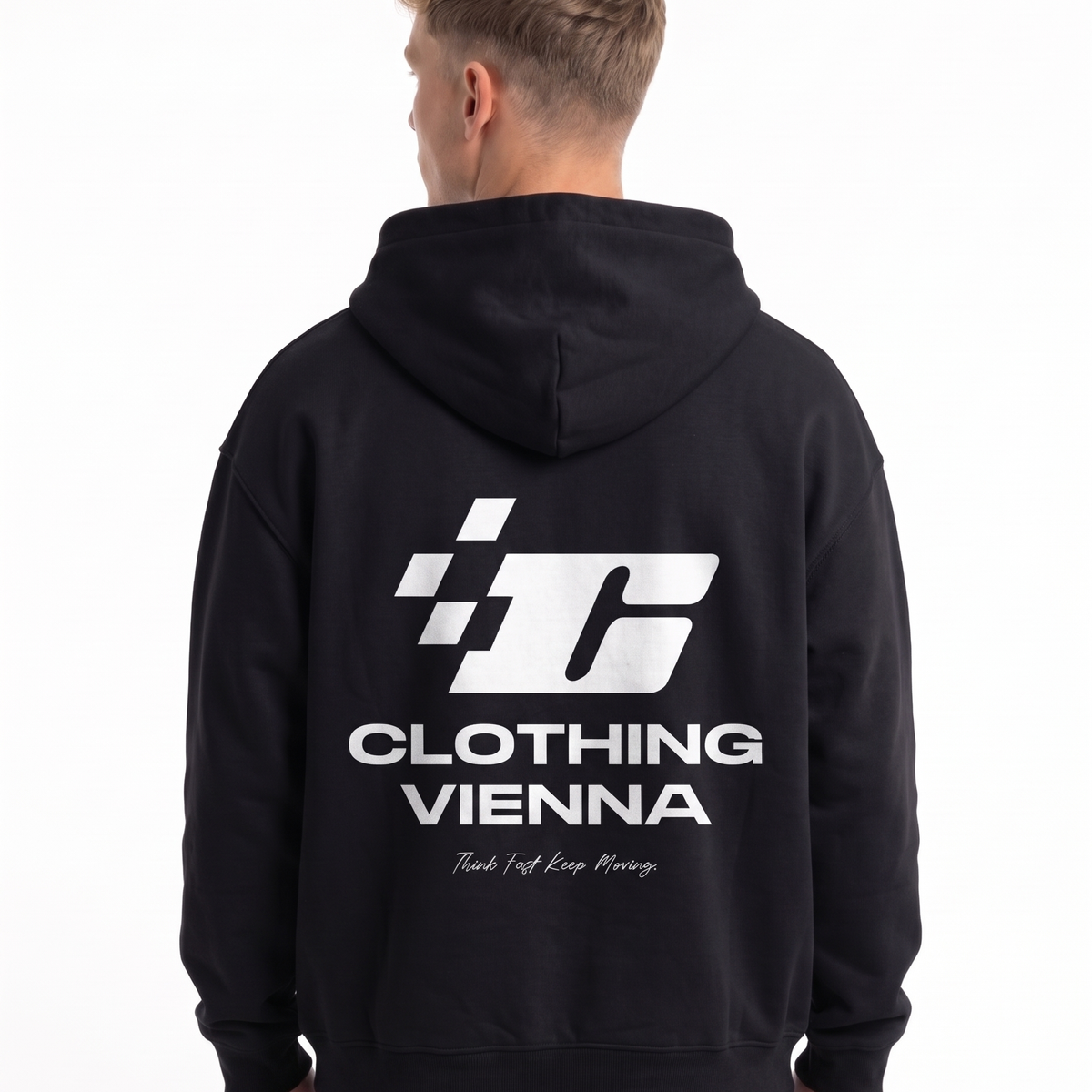 Clovie racing OVS Zip Black - model back print