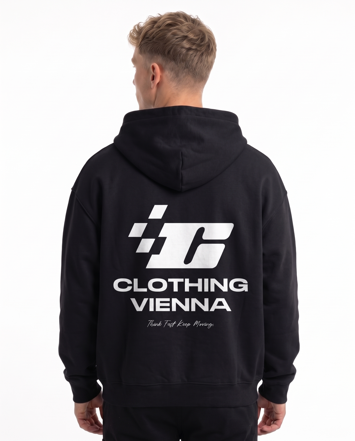 Clovie racing OVS Zip Black - model back print