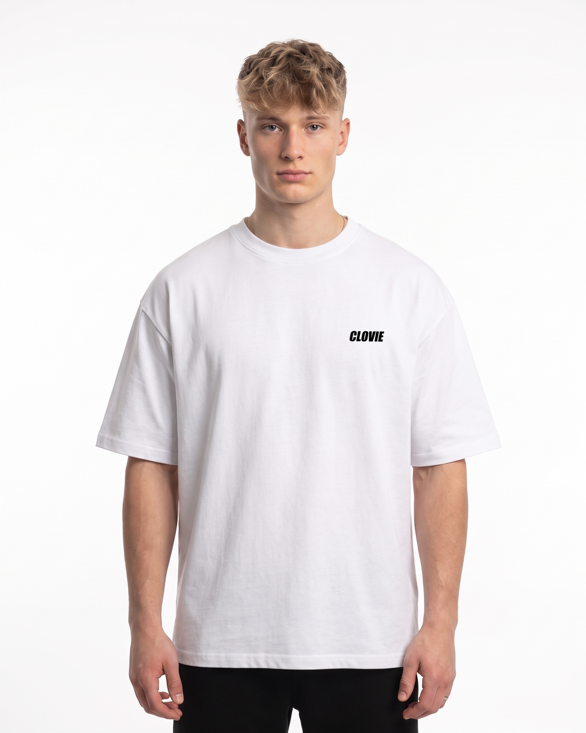 BUGATTI Chiron OVS Tee White - model front