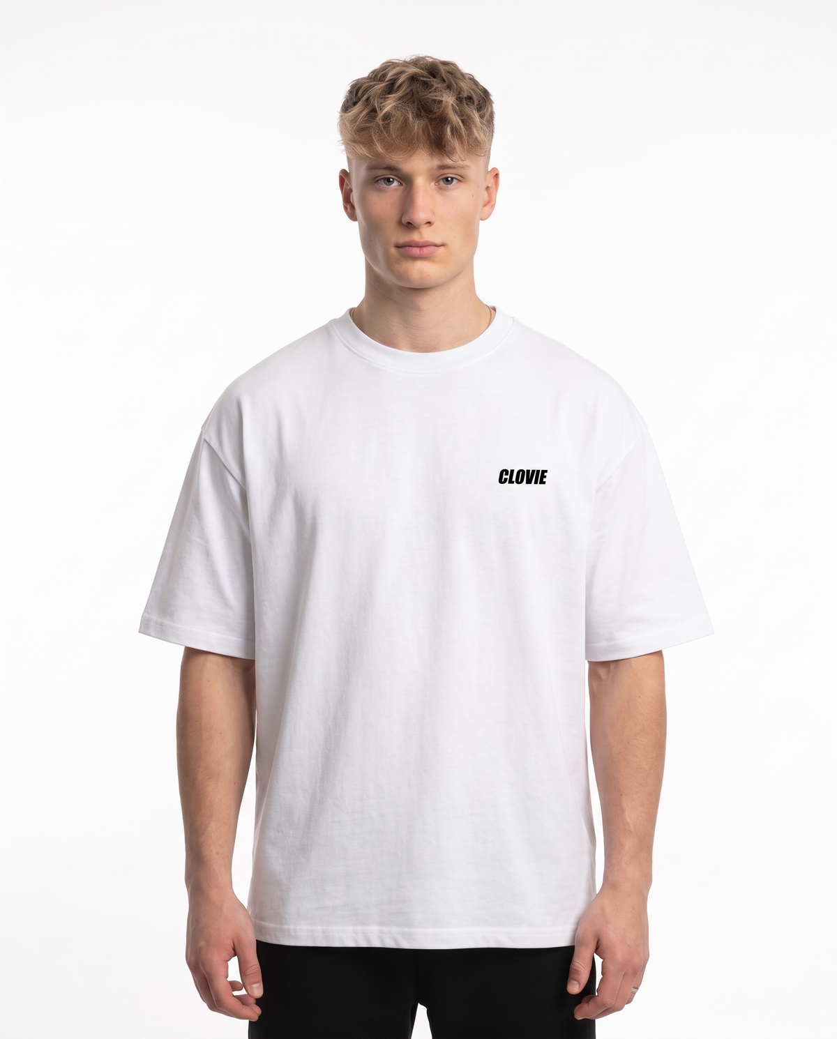 BUGATTI Chiron OVS Tee White - model front
