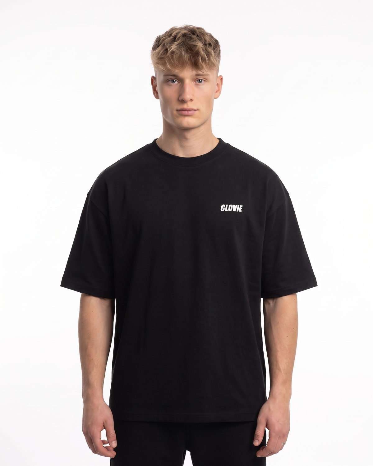 BUGATTI Chiron OVS Tee Black - model front