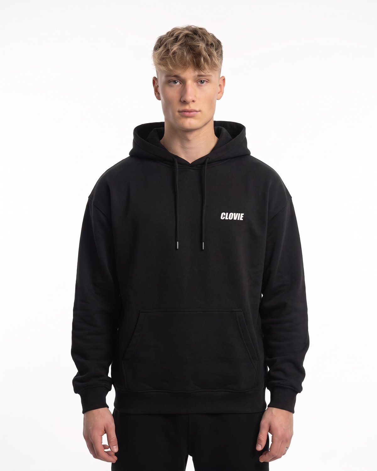 BUGATTI Chiron Super Sport Hoodie Jet Black – Vorderseite