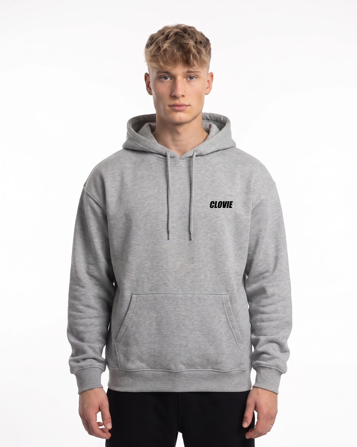 BUGATTI Chiron Super Sport Hoodie Heather Grey – Vorderseite