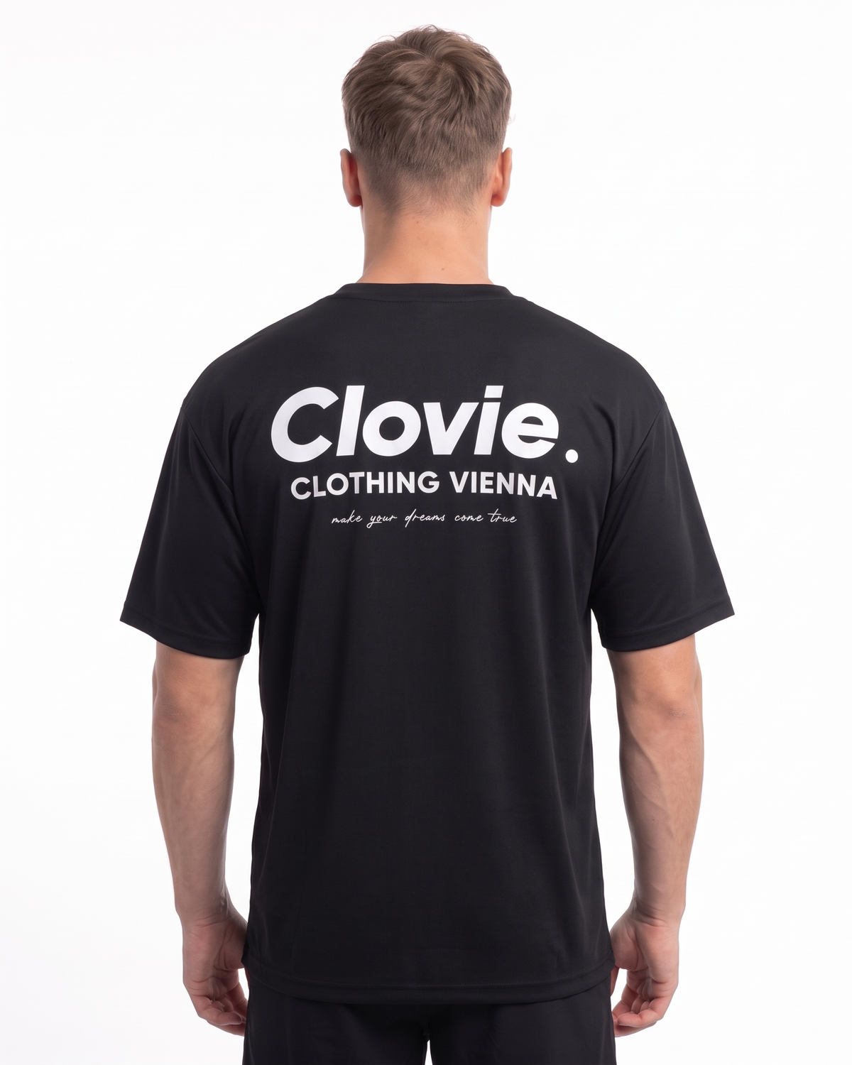 Sport Tee Black - model back print