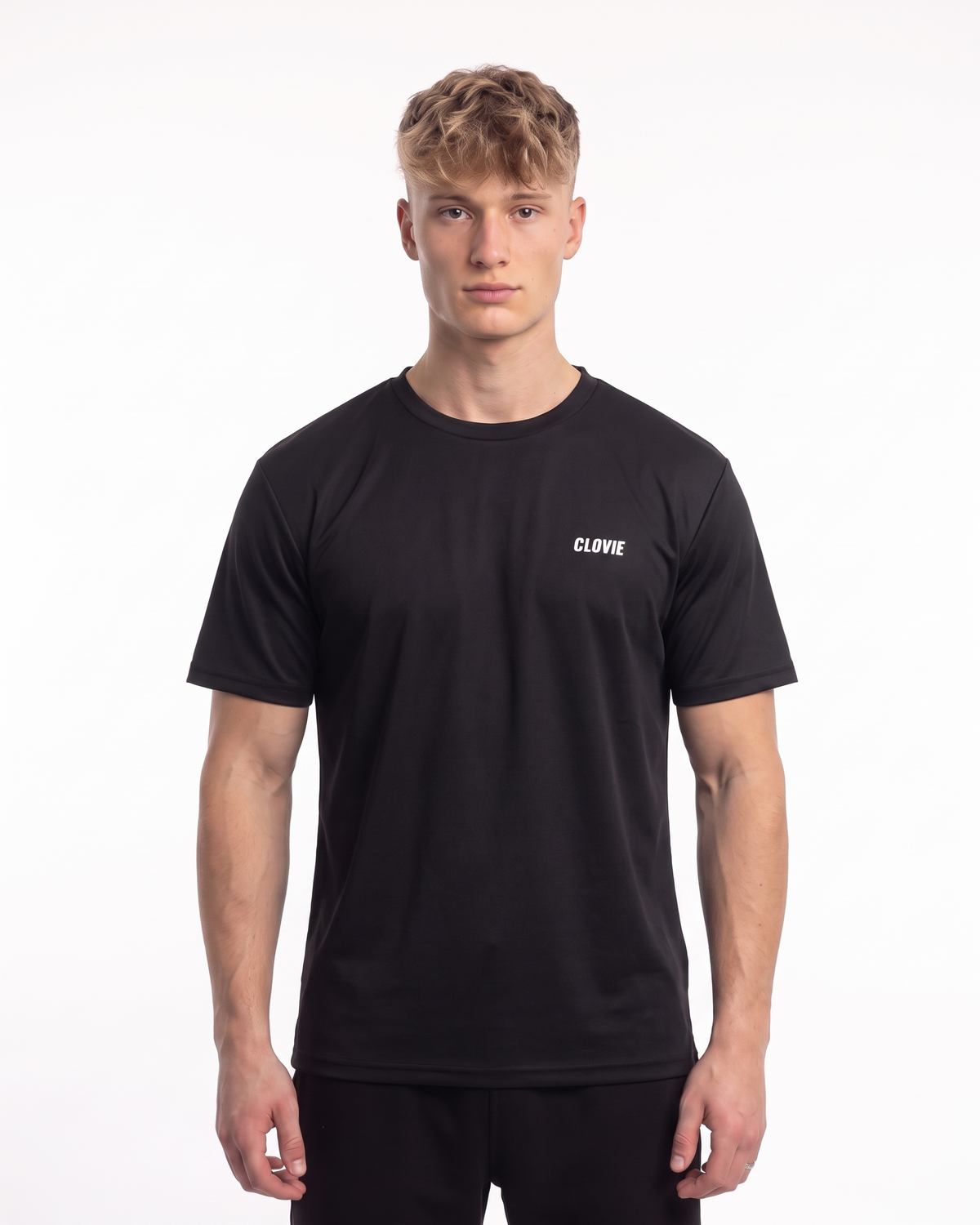 Sport Tee Black - model front