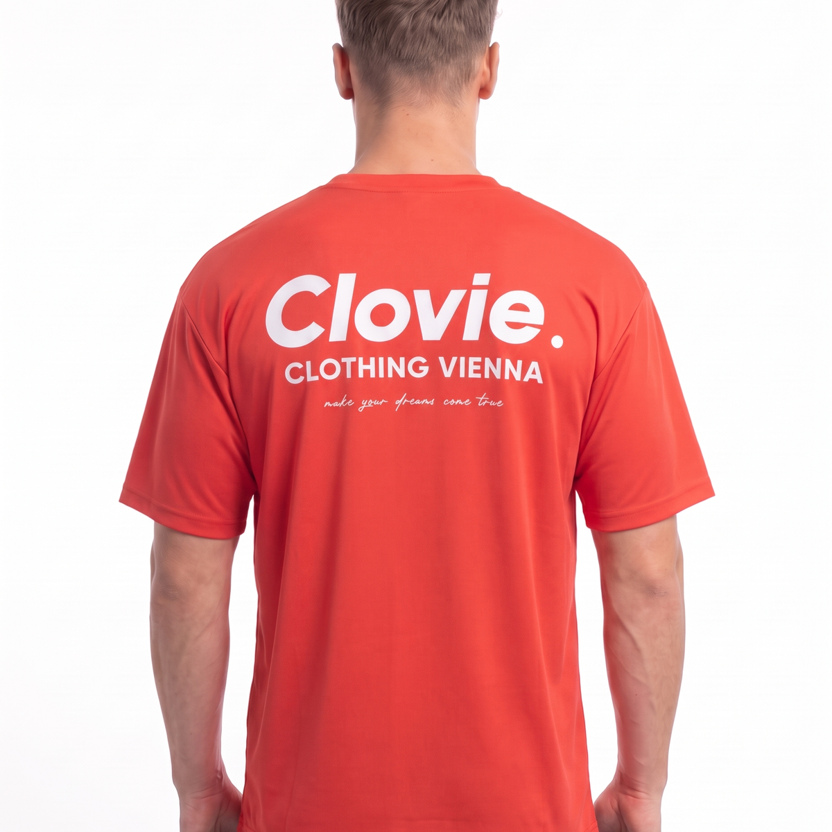 Sport Tee Red - model back print