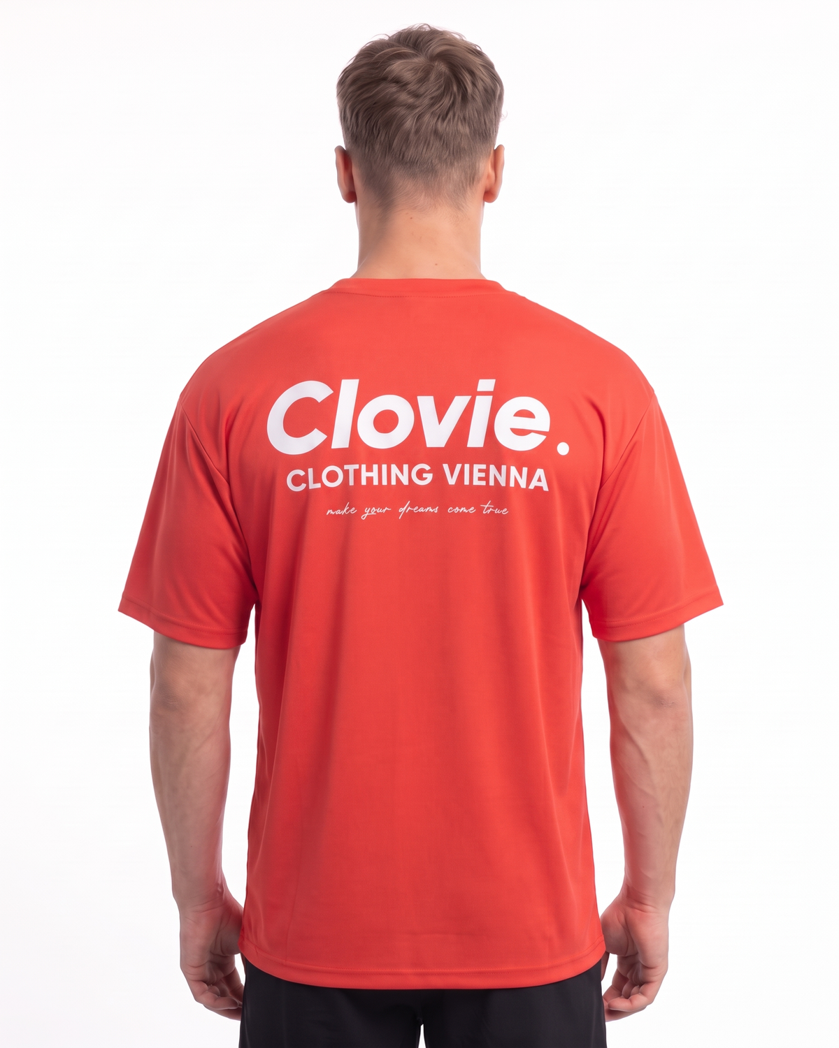 Sport Tee Red - model back print