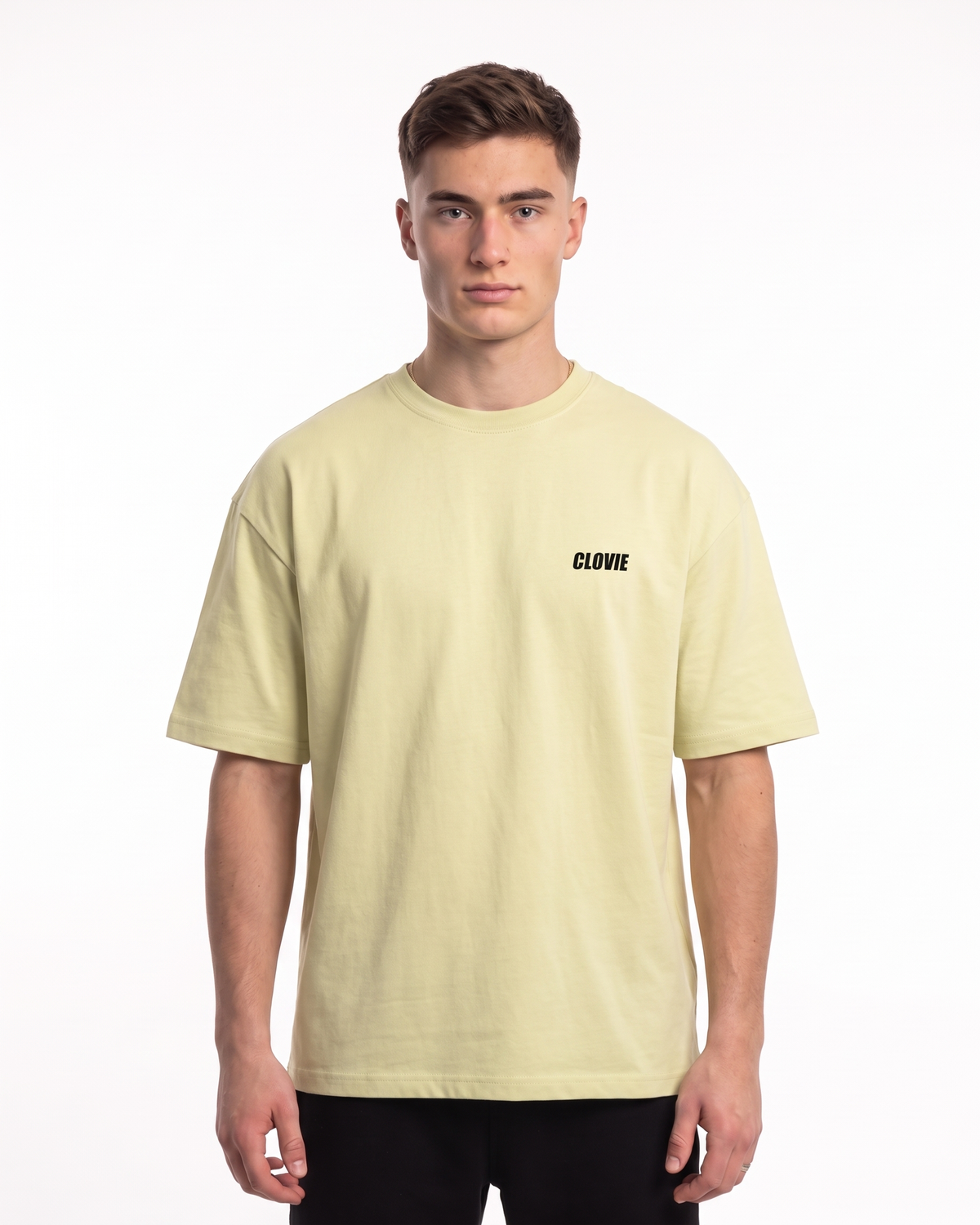 Porsche GT3 RS Oversized Tee Soft Yellow – Vorderseite
