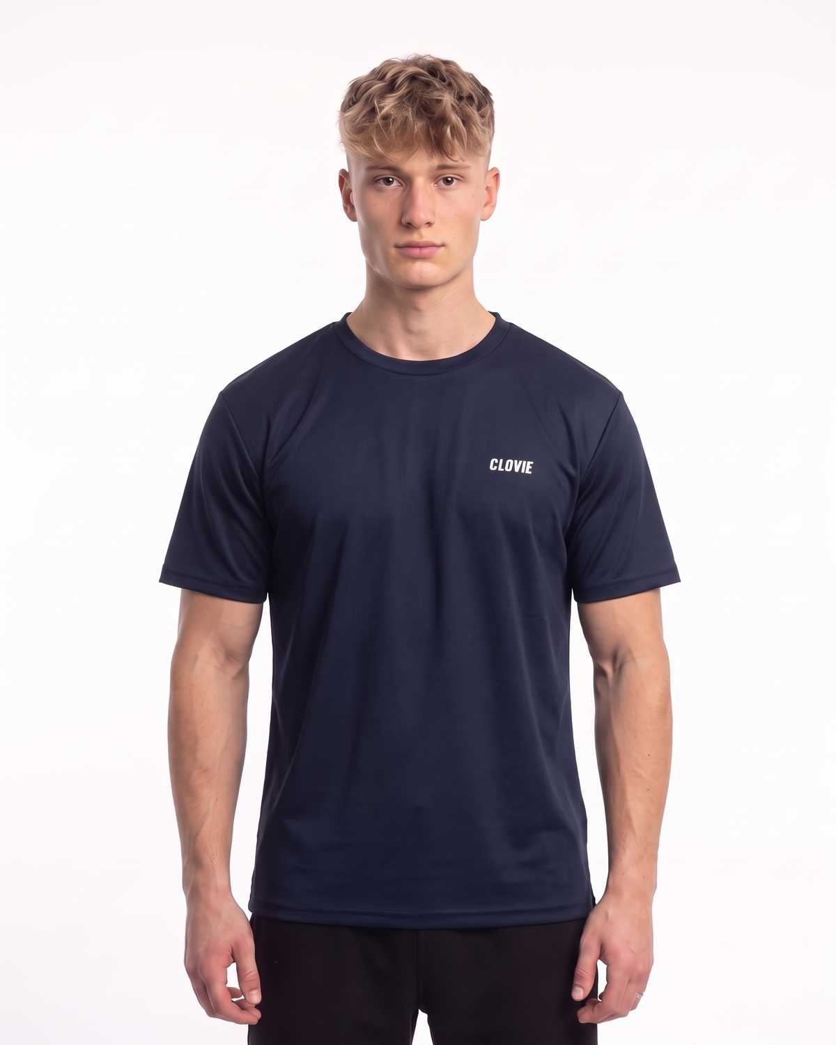 Sport Tee Navy - model front