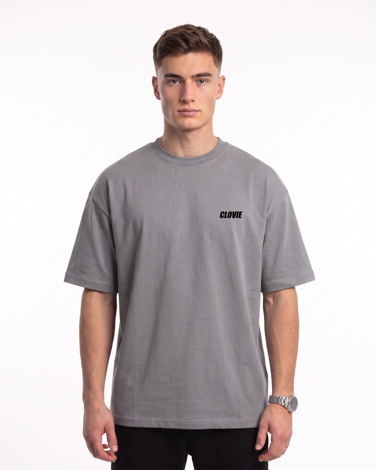 Porsche 911 GT3 RS Oversized Tee Grey – Vorderseite
