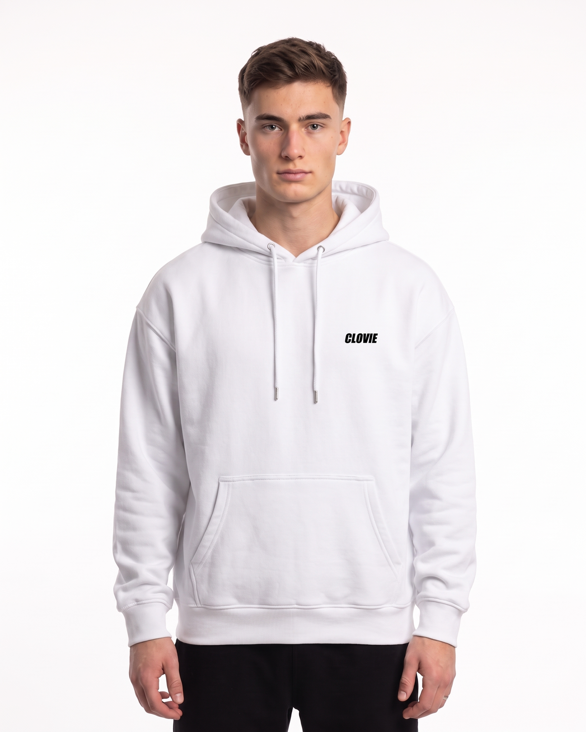 Porsche 911 GT3 RS Hoodie Arctic White – Vorderseite