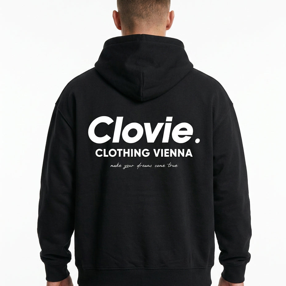 Make your dreams come true Oversized Zip Hoodie - CLOVIE