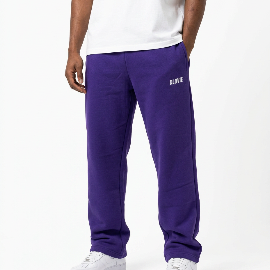 Clovie Oversized Sweatpants Purple - CLOVIE
