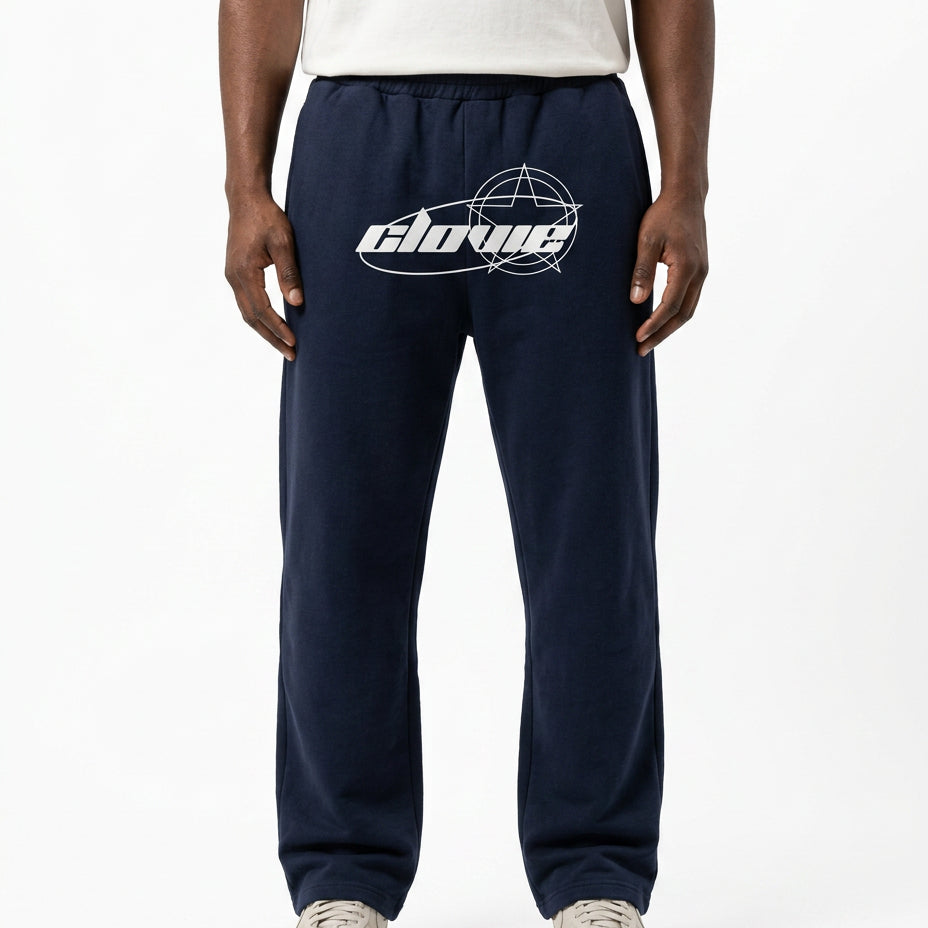 Star Logo Oversized Sweatpants - CLOVIE