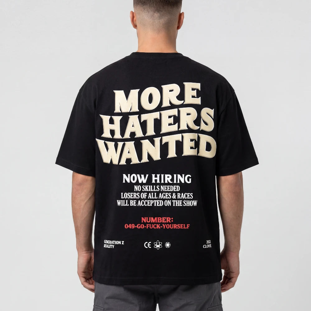 More Haters Wanted Oversized Tee - Frontansicht