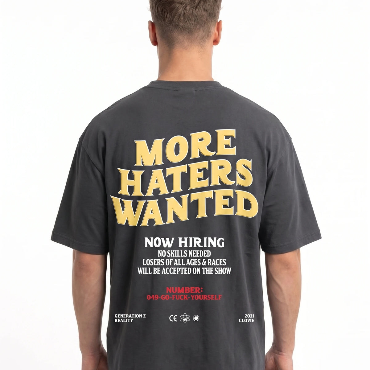 More Haters Wanted Oversized Tee - Detailansicht 1