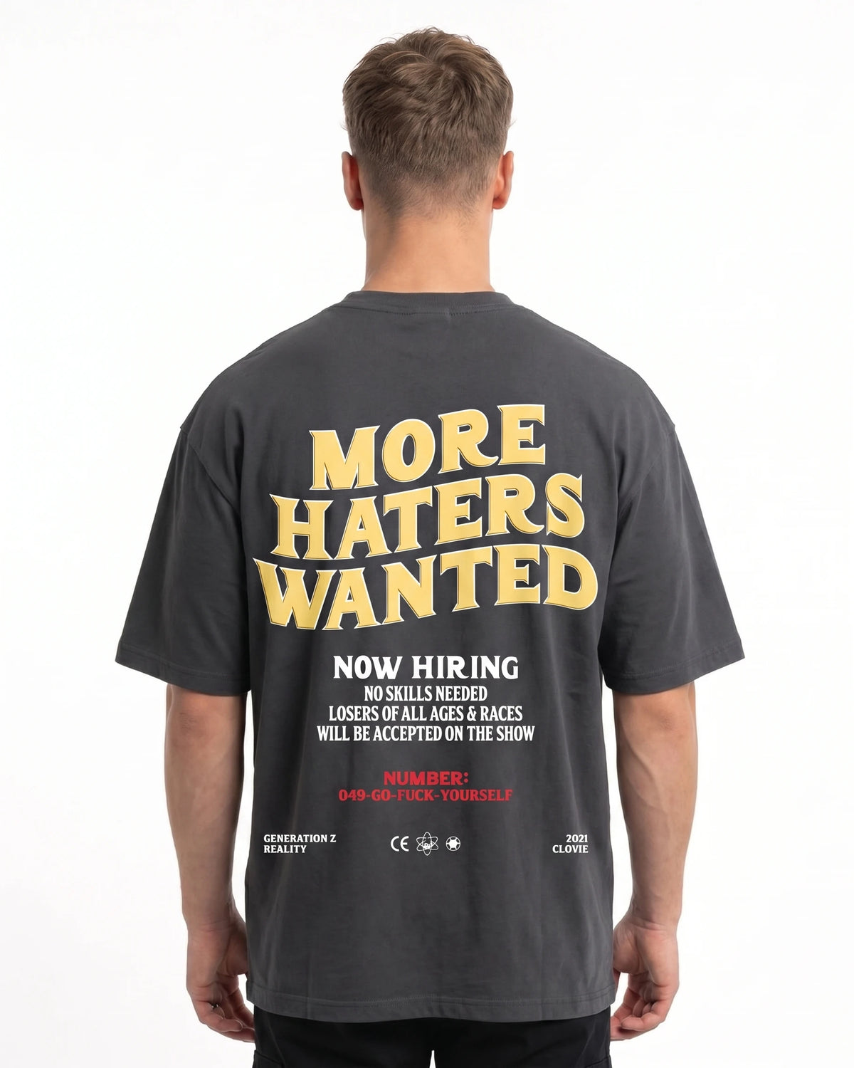 More Haters Wanted Oversized Tee - Detailansicht 1