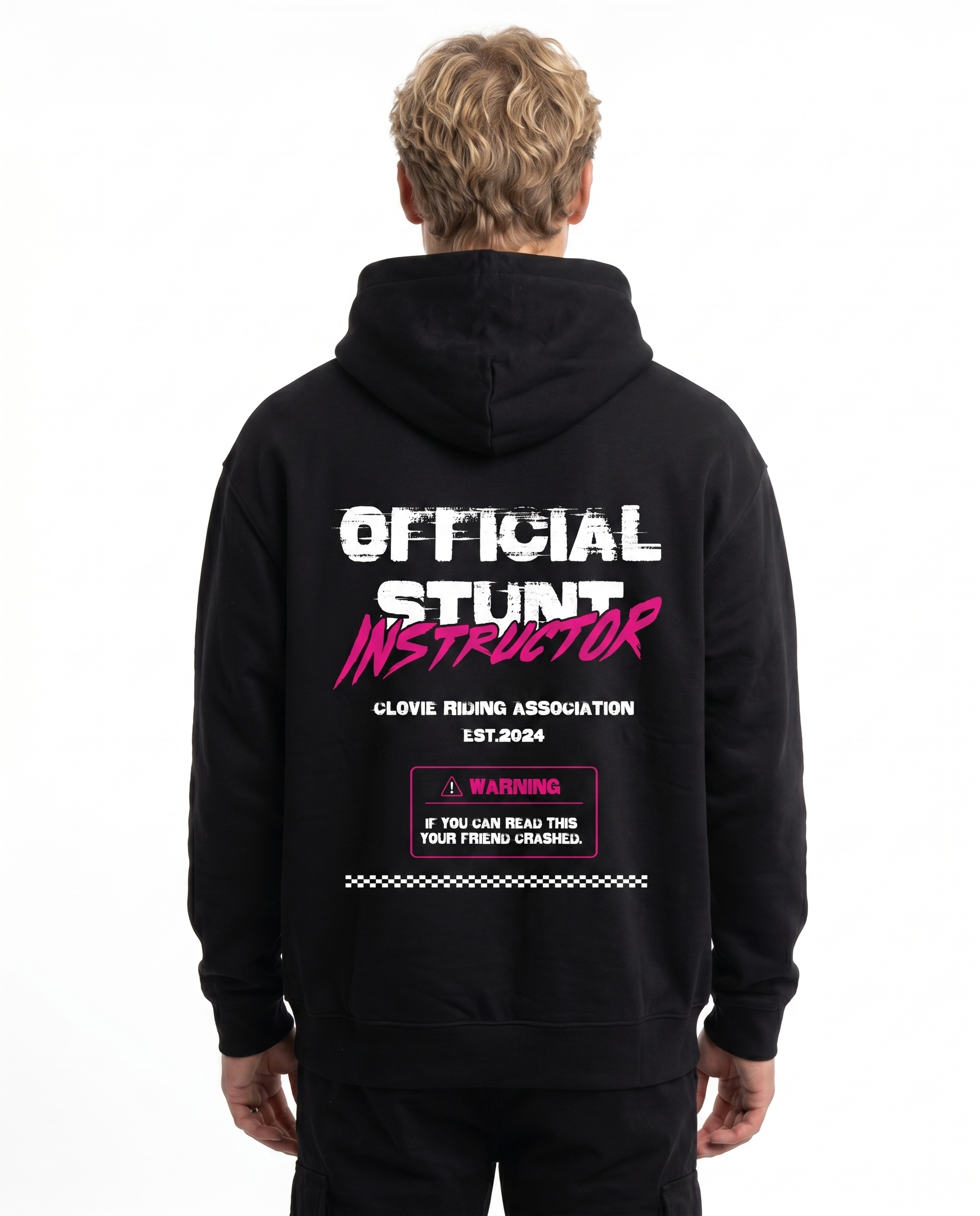 Official stunt instructor Oversized Hoodie – Supermoto-Kleidung von CLOVIE BKLF
