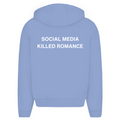 Social media killed romance  - Oversized Zip Hoodie