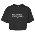 Smile when you´re horny - Cropped Tee