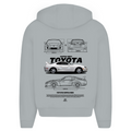 Nissan Skyline R34 - Oversized Zip Hoodie