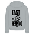 Fast is a feeling - Oversized Zip Hoodie
