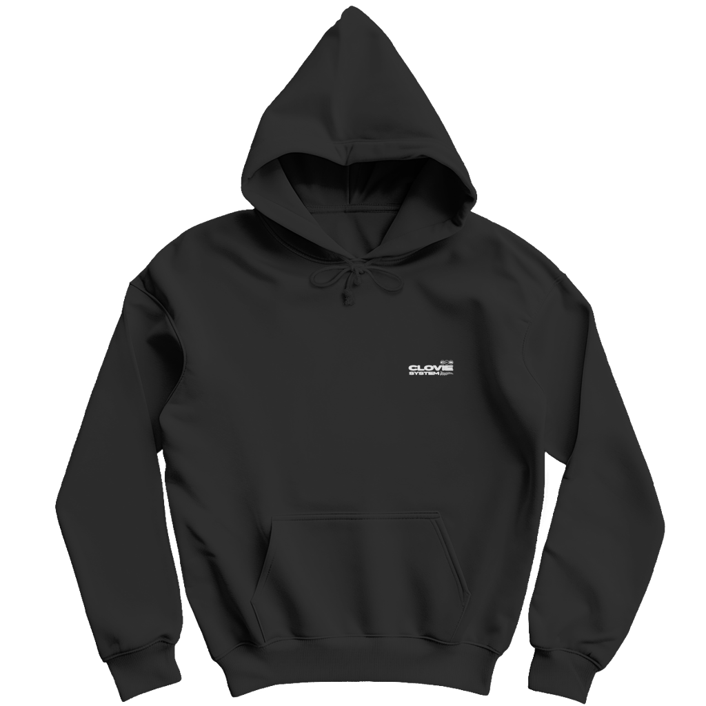 Clovie system Hoodie Rueckansicht - CLOVIE Streetwear