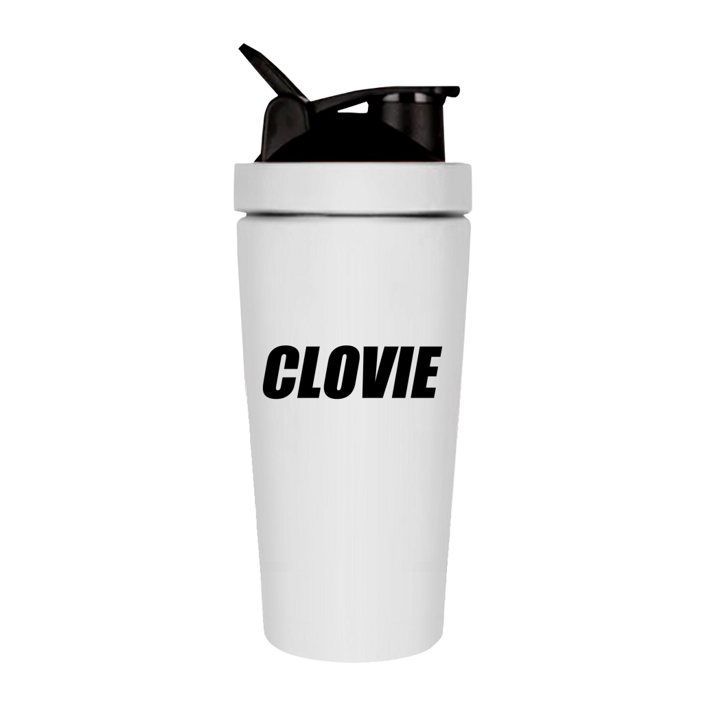 Clovie Edelstahl Fitness Shaker – CLOVIE Streetwear