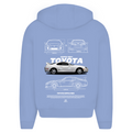 Nissan Skyline R34 - Oversized Zip Hoodie