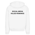 Social media killed romance  - Oversized Zip Hoodie