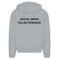Social media killed romance  - Oversized Zip Hoodie