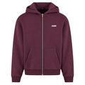 Make your dreams come true - Oversized Zip Hoodie - Plum Purple