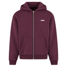 Make your dreams come true - Oversized Zip Hoodie - Plum Purple
