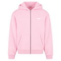 Make your dreams come true - Oversized Zip Hoodie - Soft Pink