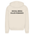 Social media killed romance  - Oversized Zip Hoodie