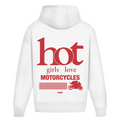 Hot girls love motorcycles - Oversized Hoodie