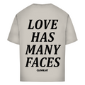 Love has many faces - Oversized Tee